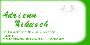 adrienn mikusch business card